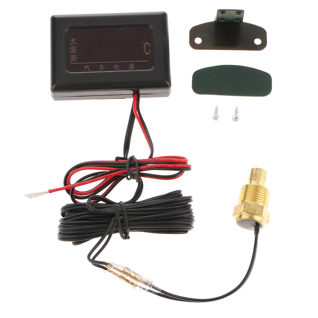 CALANDIS™ 12V-24V Car LCD Digital Water Temp Temperature Gauge Meter with Sensor 17mm | Water Temp Gauges | Gauges | Car & Truck Parts-image-46