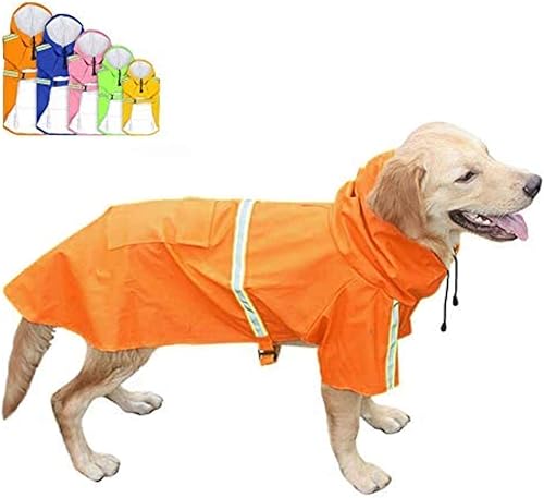 Miniatura 1 de FEimaX Chubasqueros para perros, poncho de lluvia impermeable con capucha para perros medianos y grandes, sudaderas ligeras con capucha para