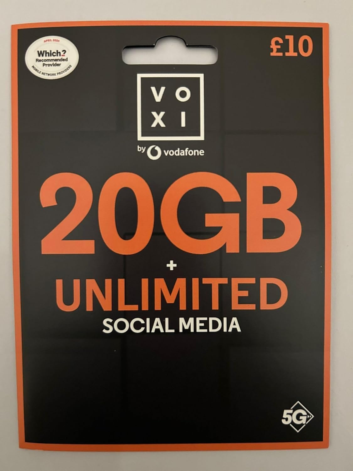 New Sim card Young Mobile Retail Pack - Latest offer £12, unlimited text and calls