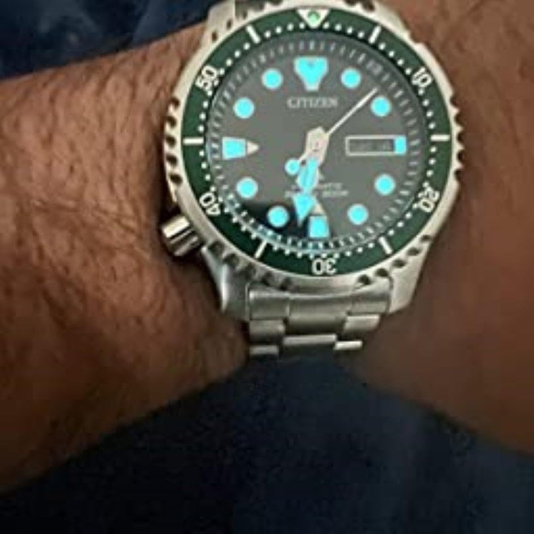Citizen Herren Analog Automatik Uhr mit Edelstahl Armband NY0084-89EE | Automatik | Keine Batterie Nötig | Kristallglas | 20 bar Wasserdicht | 42 Stunden Gangreserve | Tag/Datum | Edelstahlband