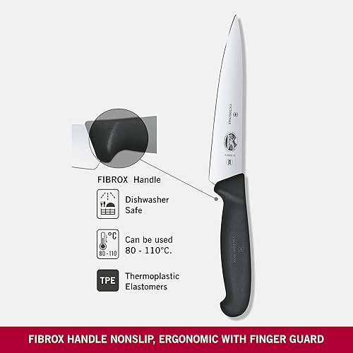 Miniatura 4 de Victorinox Chef's, Black Fibrox, 6 pulgadas.