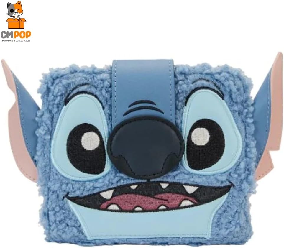 LoungeflyStitch Plush Sherpa Bifold Wallet