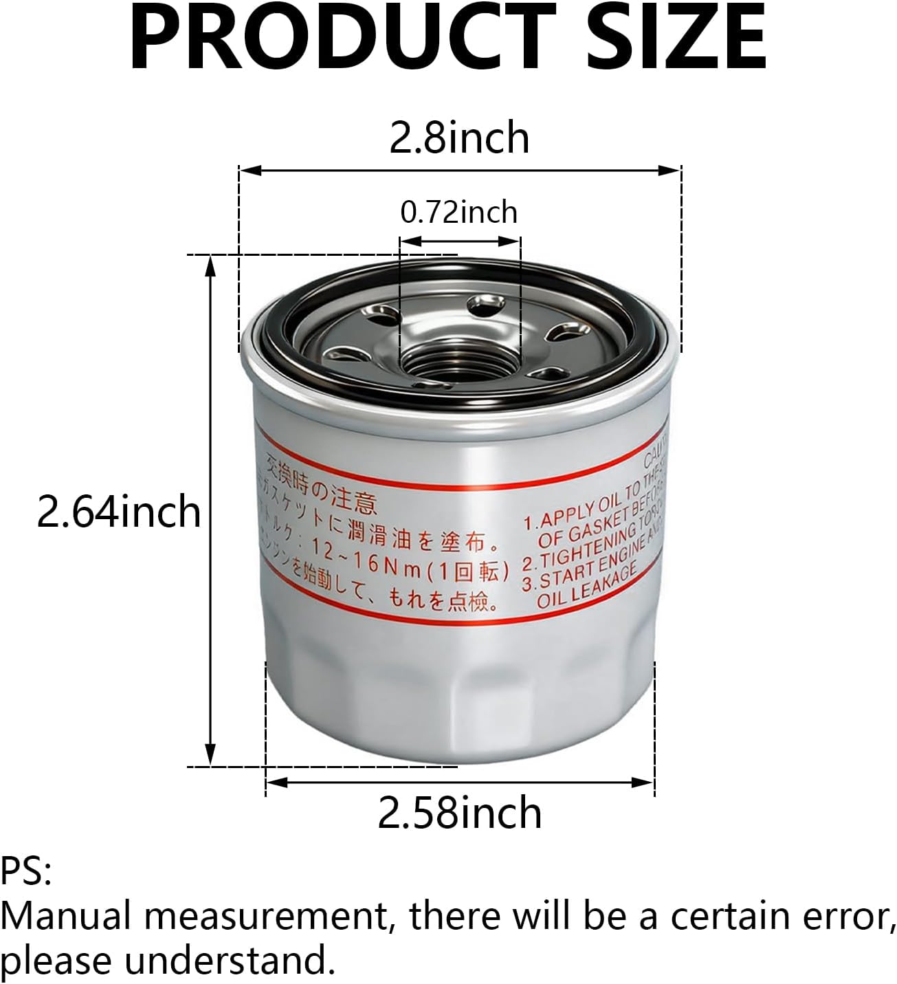 2 Pack Oil Filter 119305-35170 Replacement for Yanmar 1GM 2GM 3GM 3JH2 3YM20 3YM30, Replaces 119305-35151
