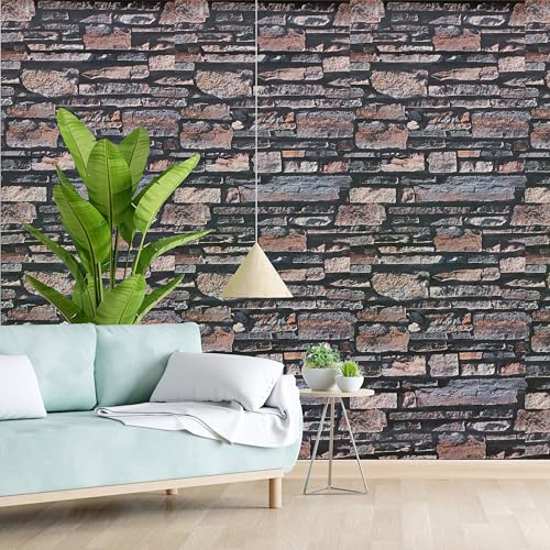 Image of Eurotex 3D Modern Design Wallpaper, use as Wall Covering for Living Room, Living Room, Walls Grey Color Wallpaper (Roll 57 sq ft) 21802