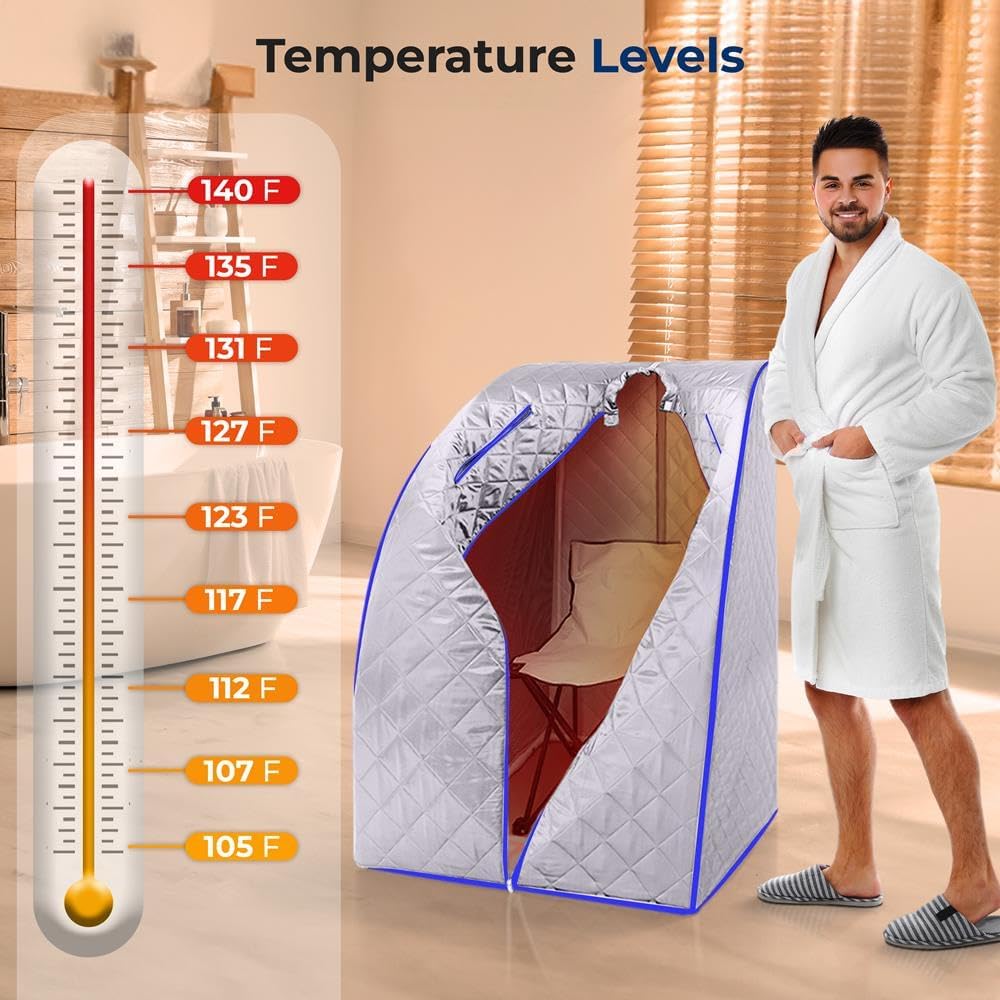 Temperature Levels for SereneLife Portable Sauna