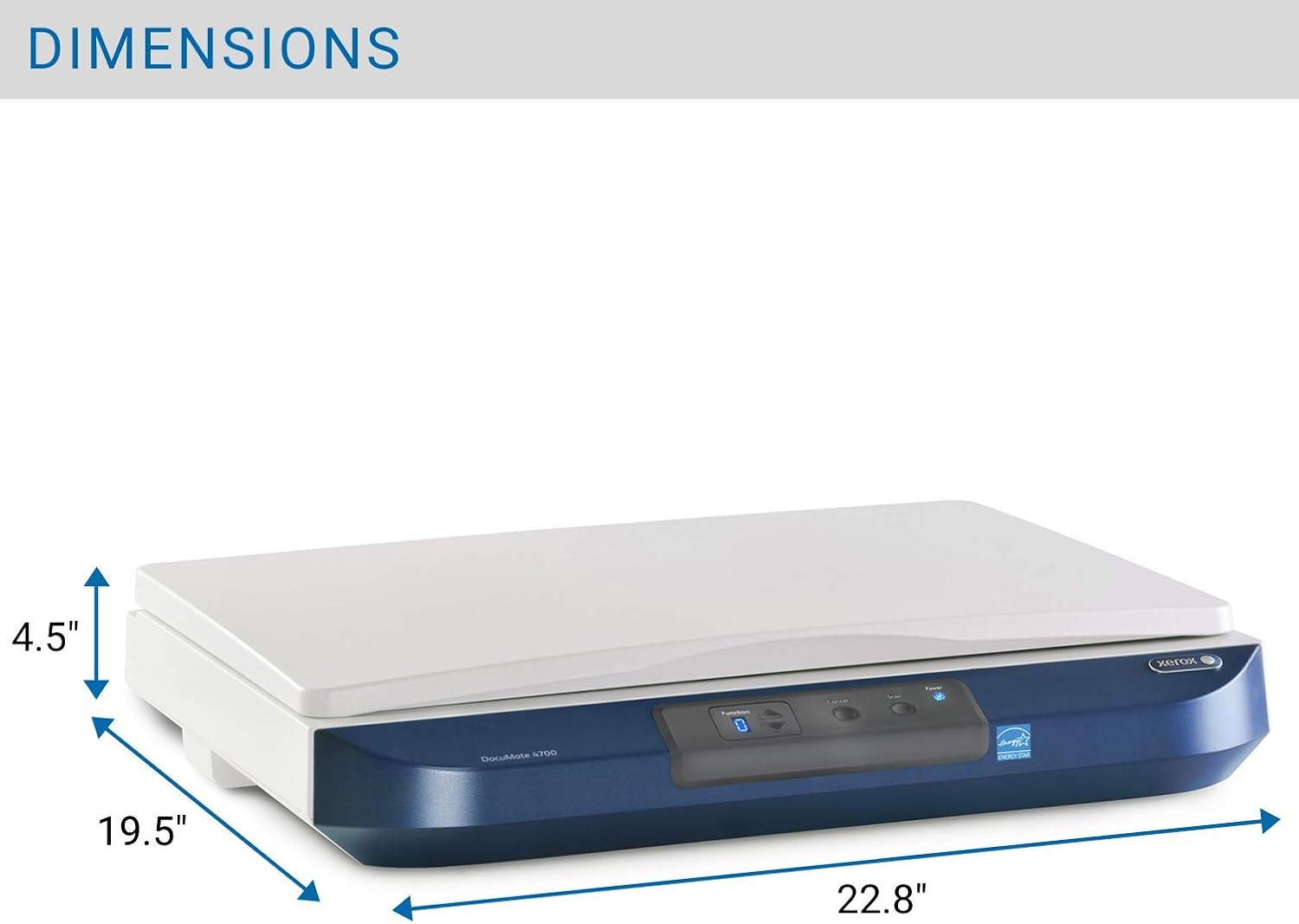 Xerox DocuMate 4700 Color Document Flatbed Scanner : Office Products