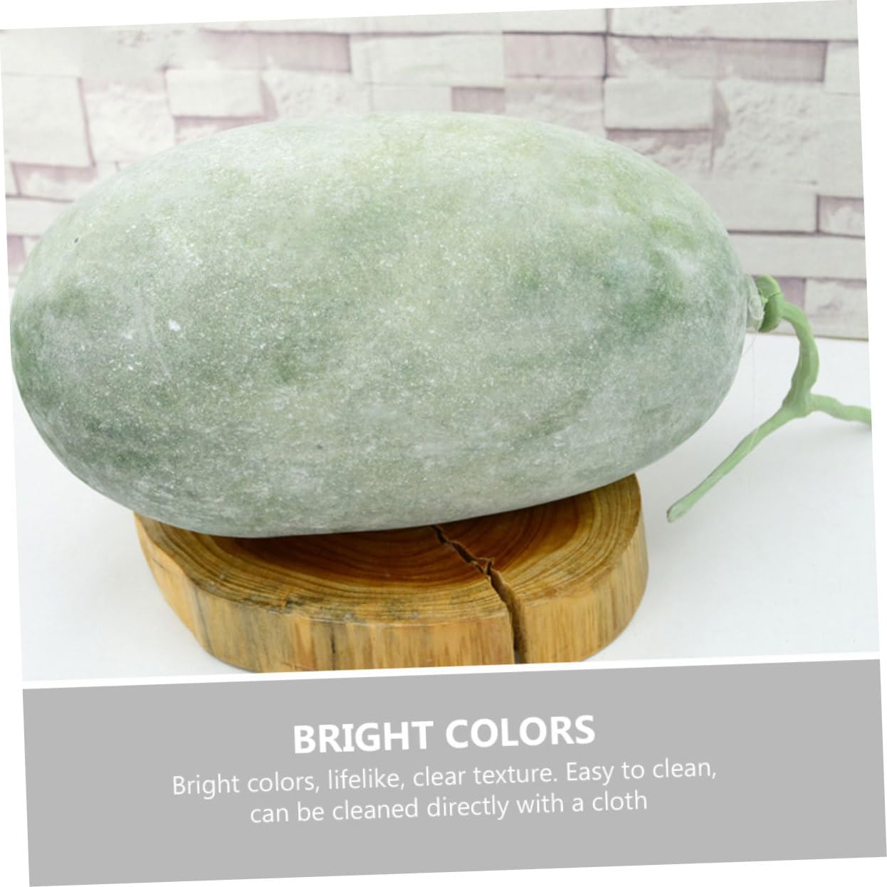 Cabilock Fake Wax Gourd Decorative Artificial Vegetable for Home Kitchen Realistic Model for Easter Party and Decor Photo Prop and Ornament