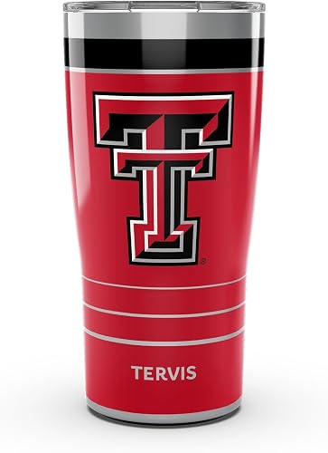 Tervis Traveler Texas Tech Red Raiders - MVP Triple Insulated Tumbler Travel Cup Keeps Drinks Cold & Hot, 20oz, Stainless Steel