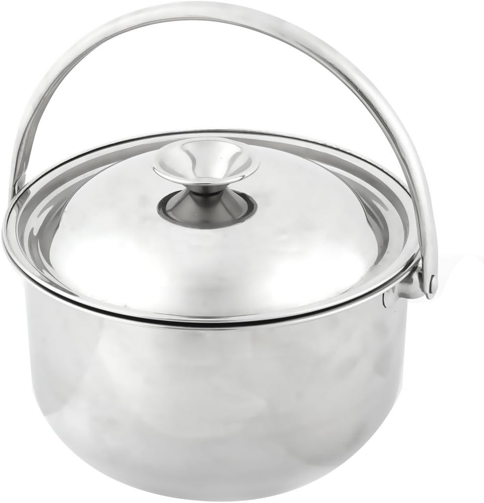 Ruilogod Stainless Steel Household Kitchenware Lidded Cooking Container Soup Pot 17cm Dia (id: 33d 9e2 950 a2e 139