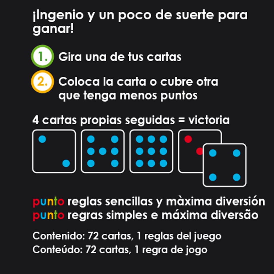 Old Teddys/Game Factory 6349 - Punto, Juego de Cartas de Bolsillo, 5 en Raya. Más 8 años