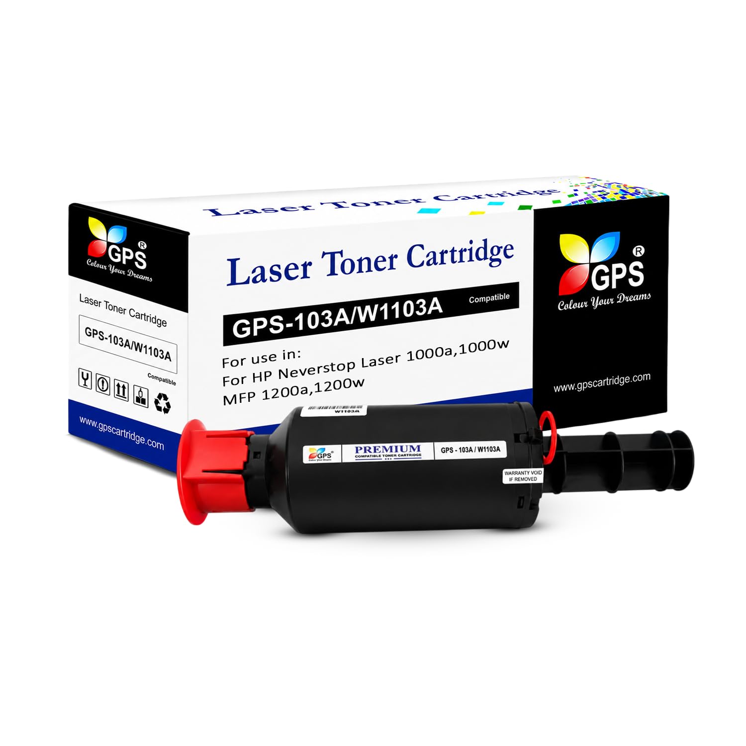 GPS Colour Your Dreams 103A for HP Neverstop 1200W Toner - Compatible 103A Toner Cartridge for HP Laser Printer, High Yield for HP 1005, HP Laserjet MFP, and HP 1200A Printer Series-image-21