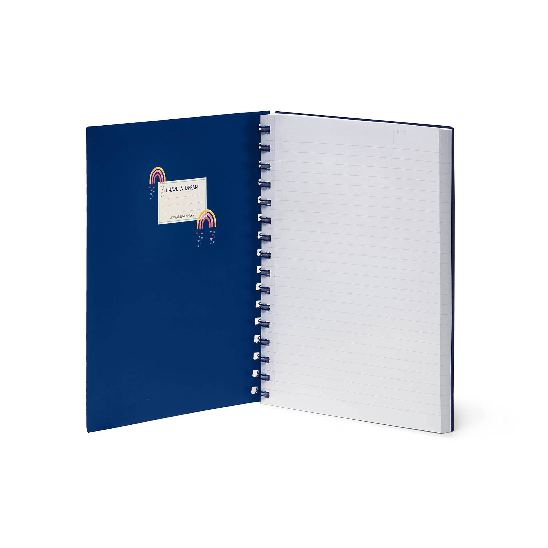 Buy Legami Large A5 spiral bound notebook, 15.5 x 21 cm, white paper