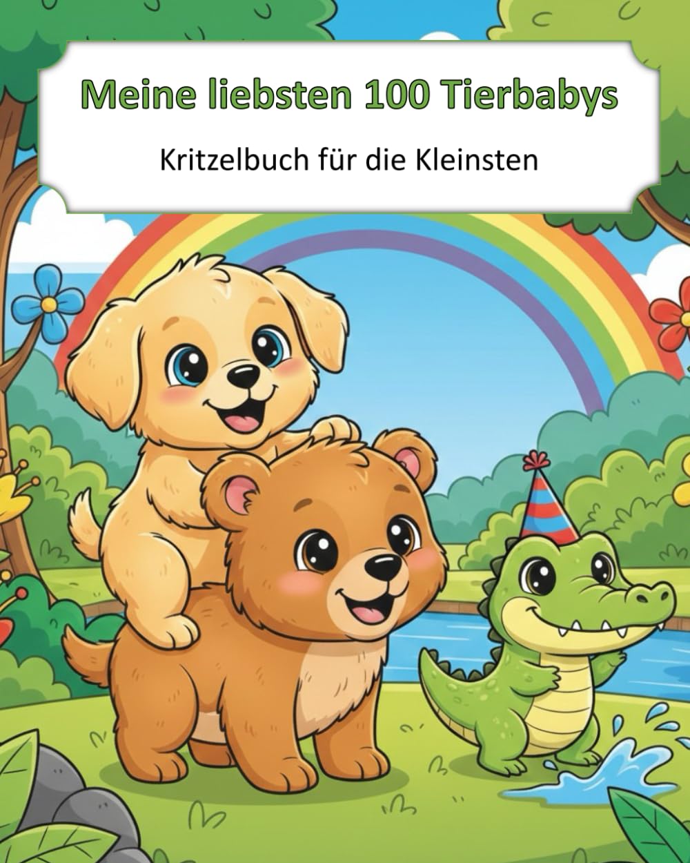 Meine ersten 100 Tierbabys: Malbuch für die Kleinsten