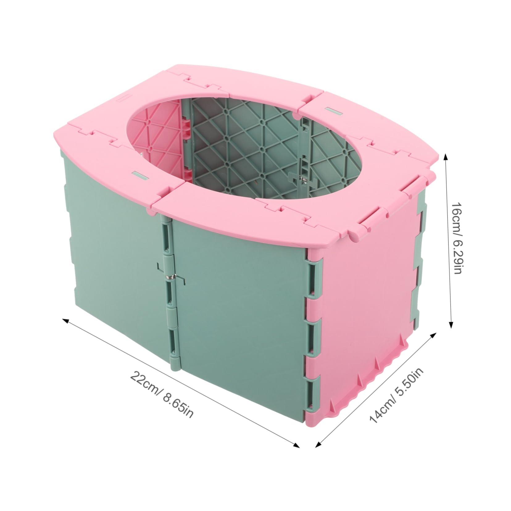 IWOWHERO Portable Potty Seat Foldable Travel Toilet for Outdoor Use Lightweight and Easy to Carry for Potty Training and Urgent Needs