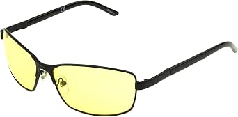 DOCKERS Men's Emery Sunglasses - Black Square Frames With Tortoise Temples, Polarized 50.8mm