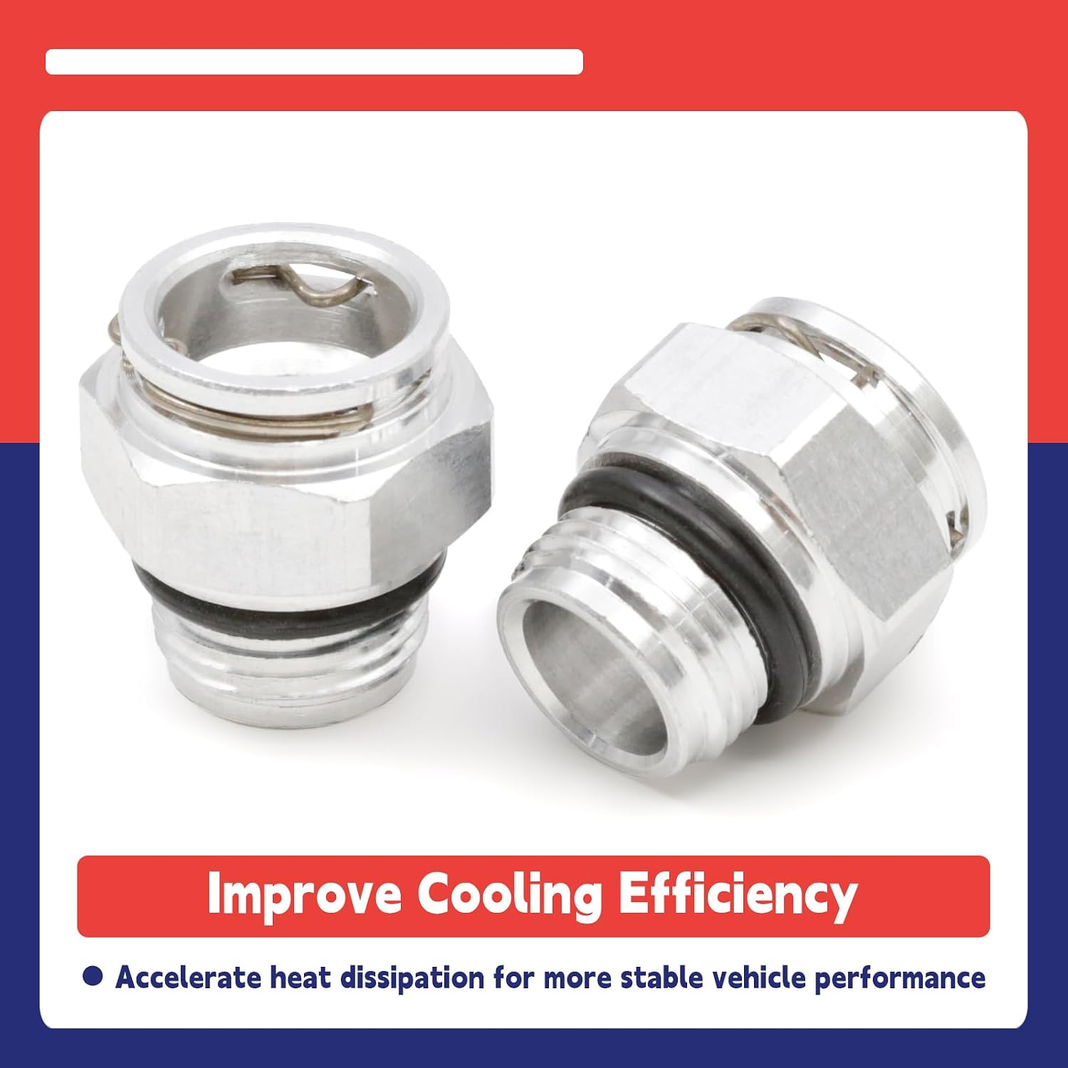 52854784AA Transmission Cooler Line Fitting for Quick Connect Replacement for Chrysler for Dodge for Jeep Replace 52108844AA 68210908AA 68614876AA 155250572, Oil Cooler Tube Connector 2PCS