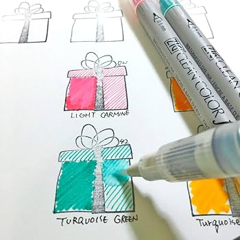 Amazon.co.jp: 呉竹 水性ペン ZIG クリーンカラーf TCS-6000T