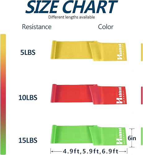 Miniatura 3 de Juego de bandas de resistencia, bandas de ejercicio sin látex para entrenamiento, bandas profesionales de terapia física, bandas elásticas para