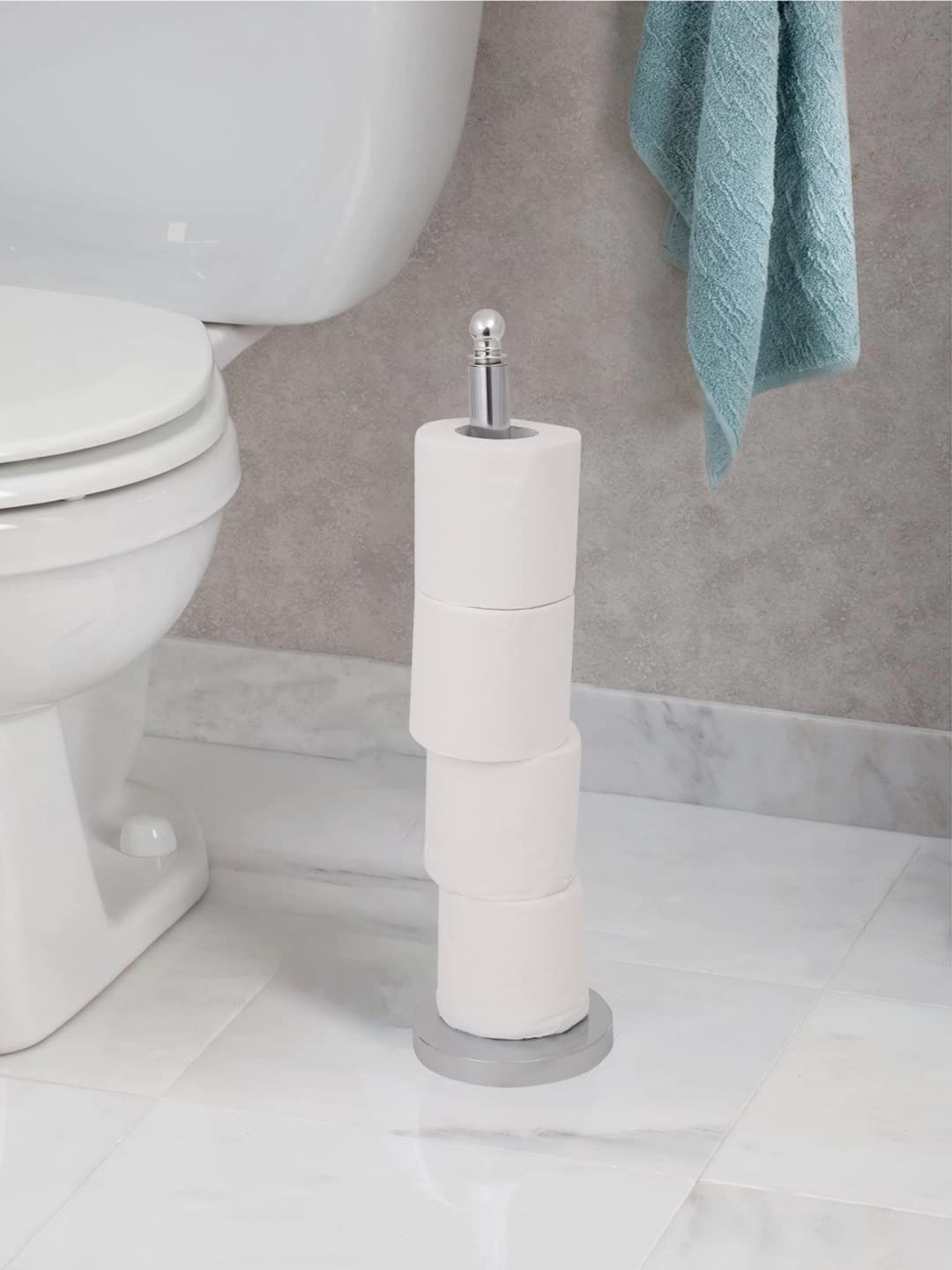 Sabichi Toilet Roll Spike, Stainless-Steel, Silver, 51 cm 1