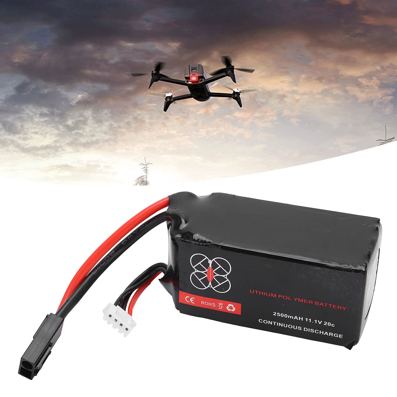 2500 mAh 11.1V 20c Batteria Lipo Batteria ricaricabile per pappagallo Drone RC Quadcopter Polimero portatile Polimero Batteria