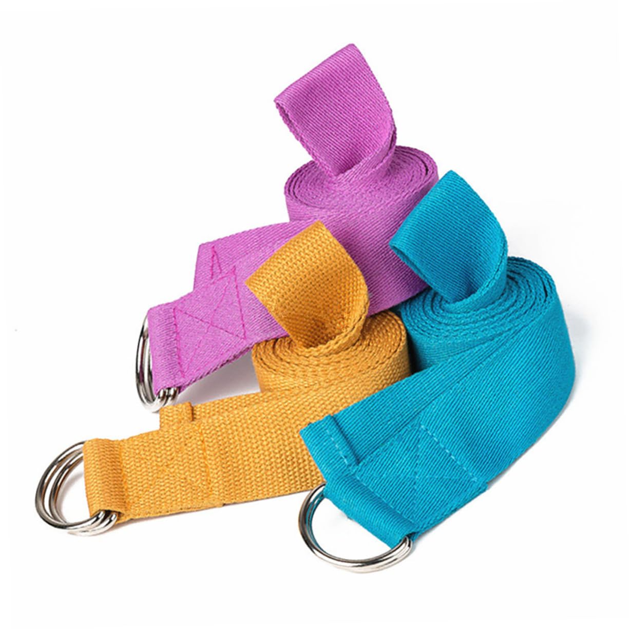 Generic Pilates Brick Yoga Block Set EVA Material Fitness Training Block Stretching Belt for Yoga Exercises