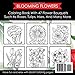Bold And Easy Large Print Coloring Book: Blooming Flowers for Adults, Seniors, Dementia, and Beginners to Stress & Anxiety Relief (Simple & Bold Coloring Book)