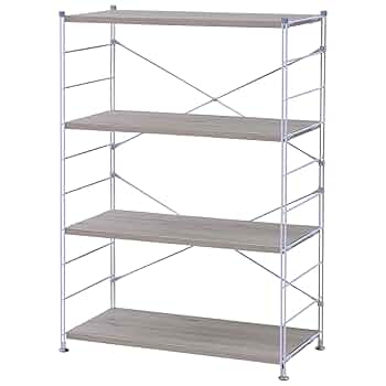 ラック オープンシェルフ 幅85.5cm5段MWS-16845(ABR/SBK) ヤマダモール | 山善 ラック オープンシェルフ 幅85.5×奥行41.5