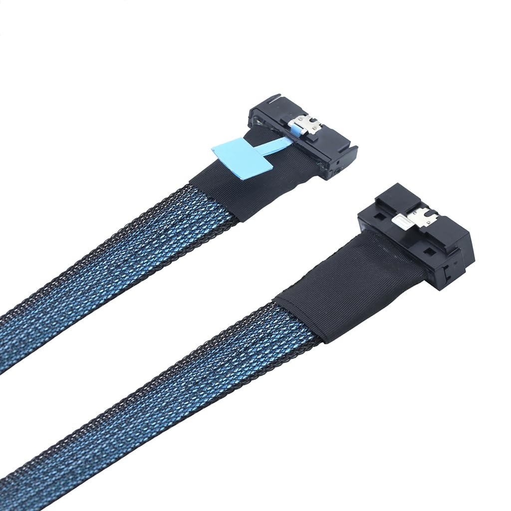 PCI-E Slimline SAS 4.0 SFF-8654 8i 74pin Host To SFF-8654 74pin Slim SAS Cable PCI-E Slimline SAS 4.0 SFF-8654 8i 74pin Host To SFF-8654 74pin Slim SAS Cable