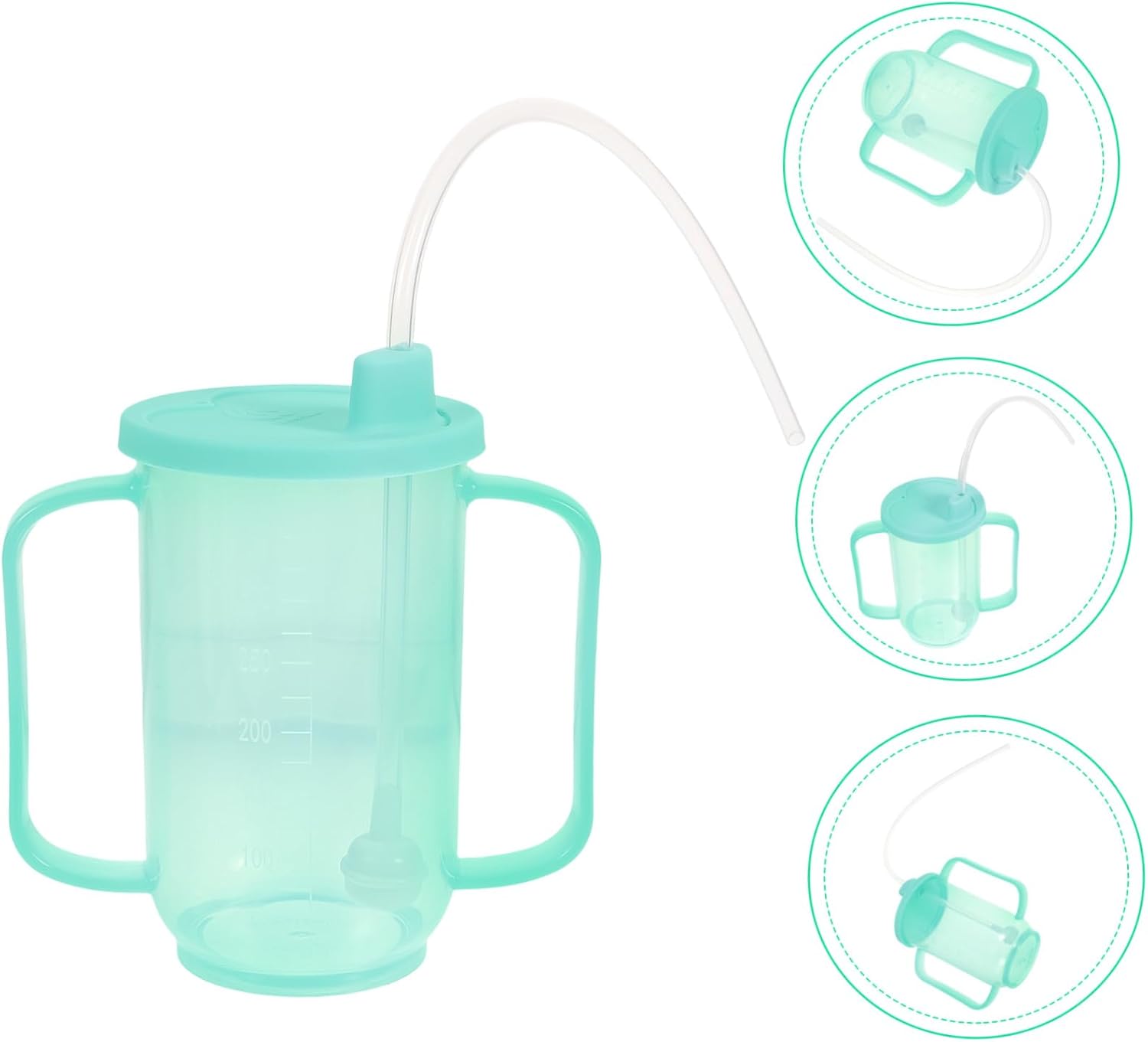 Unbreakable Adaptive Drinking Cup for Elderly Spill-resistant Liquid for Disabled Patients Easy to Use Cup with Measurement Scale
