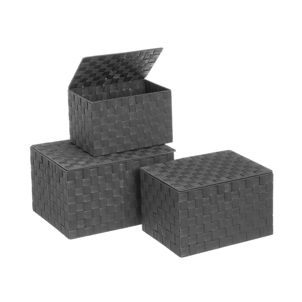 UNIMASAOrder Basket with Lid Grey N1-40 X 30 X 23.50 cm