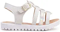 Sandália Infantil Menina Anabela Casual Kids Papete com Fivela, Leve e Confortável, 20 a 27
