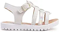Sandália Infantil Menina Anabela Casual Kids Papete com Fivela, Leve e Confortável, 20 a 27