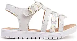 Sandália Infantil Menina Anabela Casual Kids Papete com Fivela, Leve e Confortável, 20 a 27