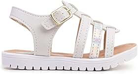 Sandália Infantil Menina Anabela Casual Kids Papete com Fivela, Leve e Confortável, 20 a 27