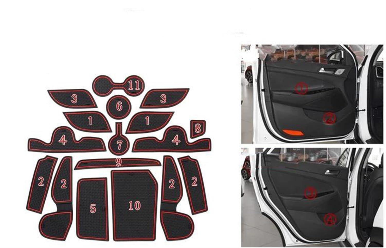 滑り止めマット 車用滑り止め内装アクセサリー ゴム製ドアパッド カップホルダー 滑り止めマット に適合するヒュンダイに適合するツーソ楽天市場】送料無料  滑り止めシート 滑り止めマット 滑り止めマット スマホ置き 車載用 コイン置き 落下防止 小物置き カー用品 カー ...