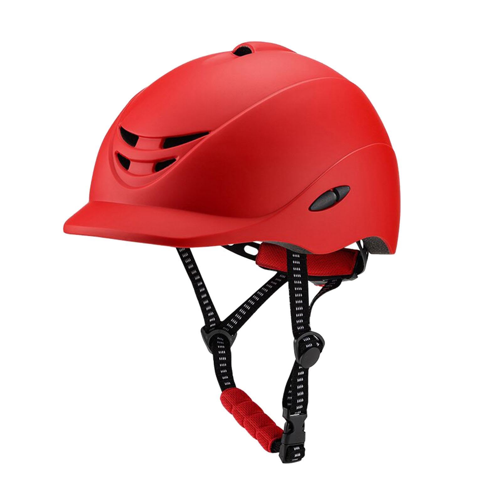 Equestrian Helmet con di Regolazione della Testa Casco da Equitazione Ventilato Realizzato in PC Antiurto Adatto per Bambini Adulti Ciclis