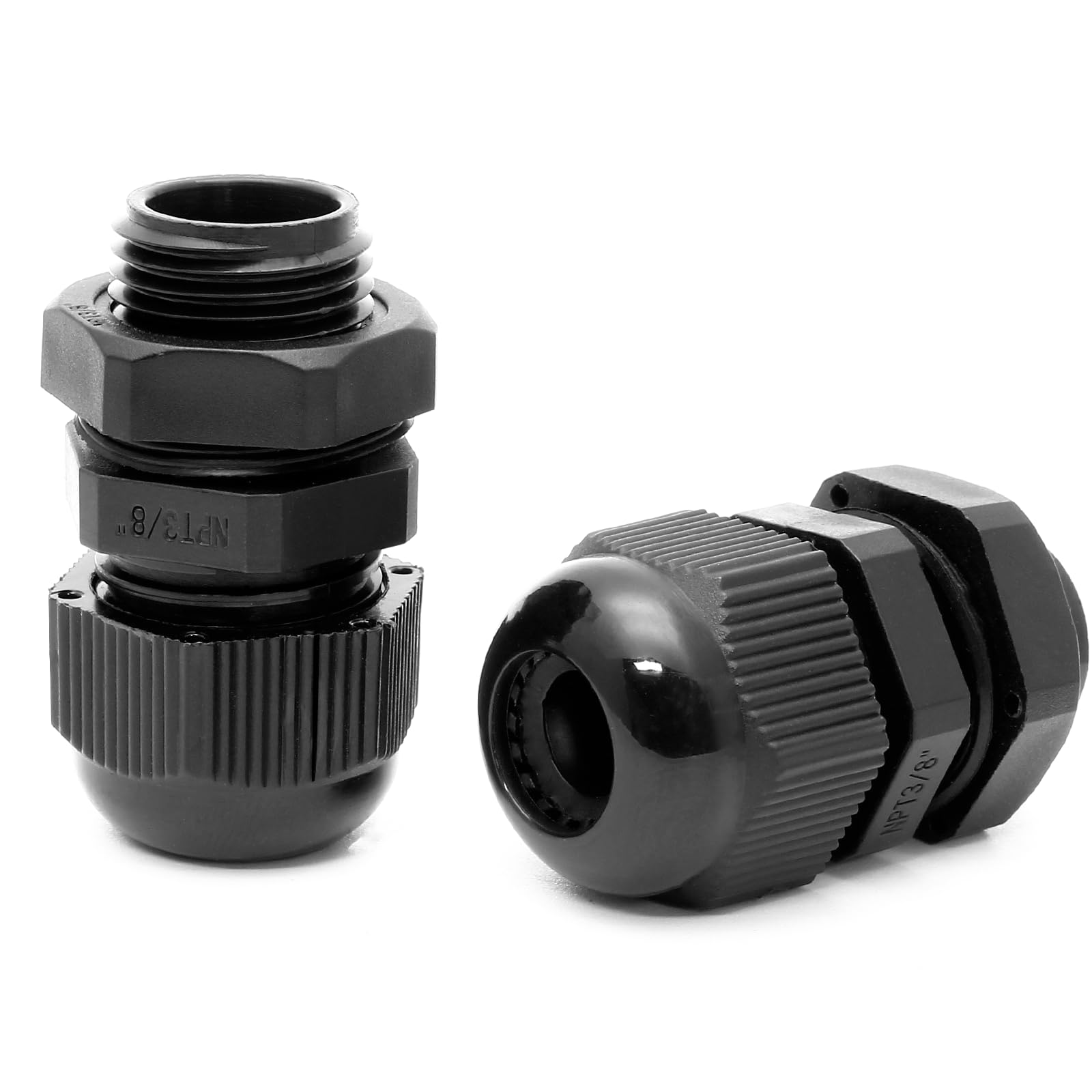 Nylon Cable Glands - 20 Pack, Black -5
