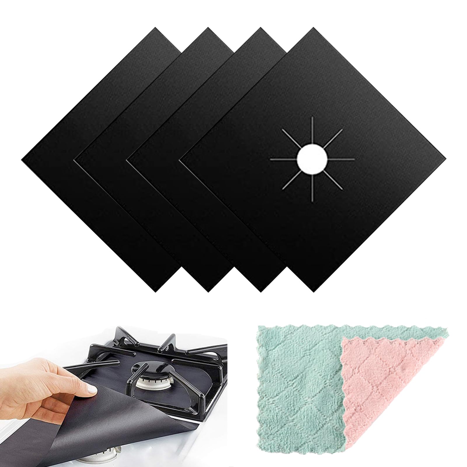 Protezioni Per Fornelli A Gas - Tappetini Antiaderenti, Antiolio, Lavabili, Per Cucina Pulita - Foto 3