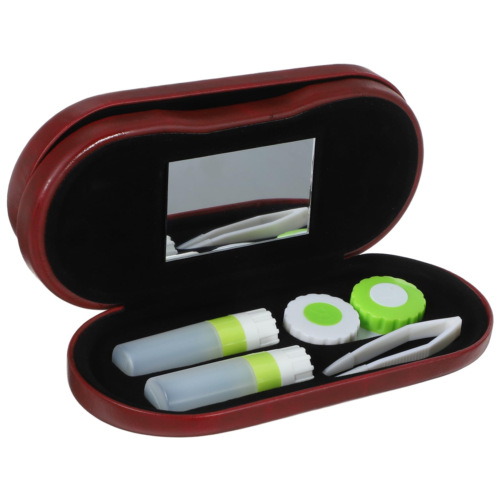 SHERCHPRY 3 Sätze Brillenetui Brillenbehälter Fall Brillentrage-Organizer Gläser Bequemer Gehäuse Mit Brillen Brillenbeutel Tragbare Glasvitrine Brillenhalter Feines Vlies Rot