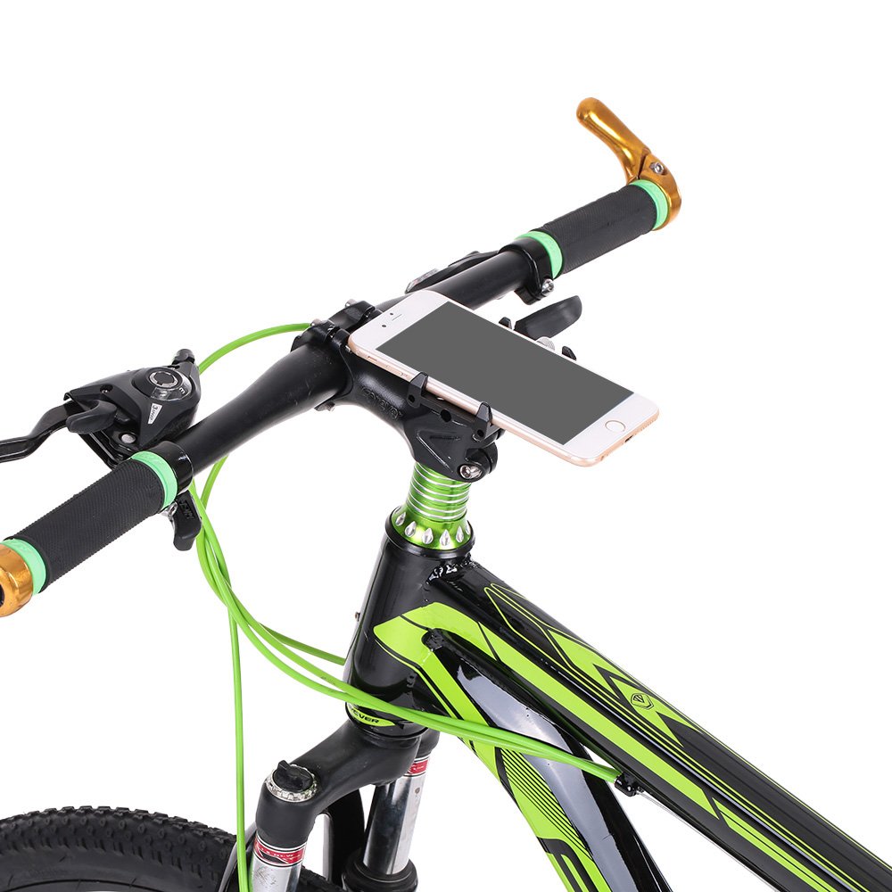 Docooler Porta Cellulare Bici Lega di Alluminio per Staffa di Montaggio per 3.5 -6.2 Inch Telefono Mobile per Android per iPhone