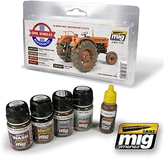 Ammo of Mig Jimenez CIVIL VEHICLES WEATHERING SET AMIG7145