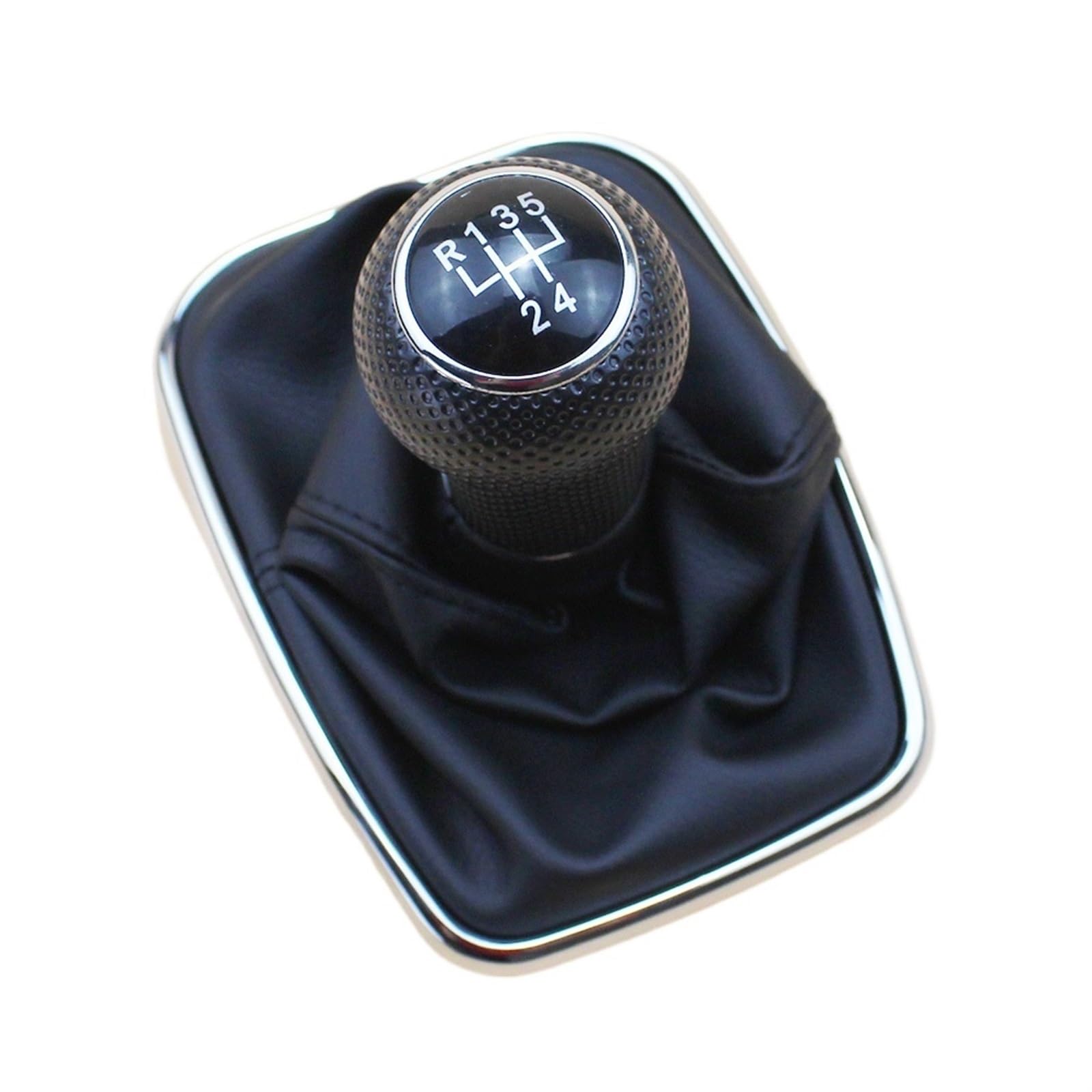 HSUKIHO Car Shift Knob Cover for VW for Golf for Bora for Jetta for GTI R32 MK4 1999-2005 Car 5-Speed 6-Speed Shift Knob Shifter Gear Boot(5-Speed)