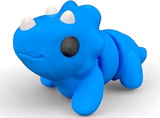 JIGGLZ Titan Baby Triceratops - Figura grande (20 cm), color azul