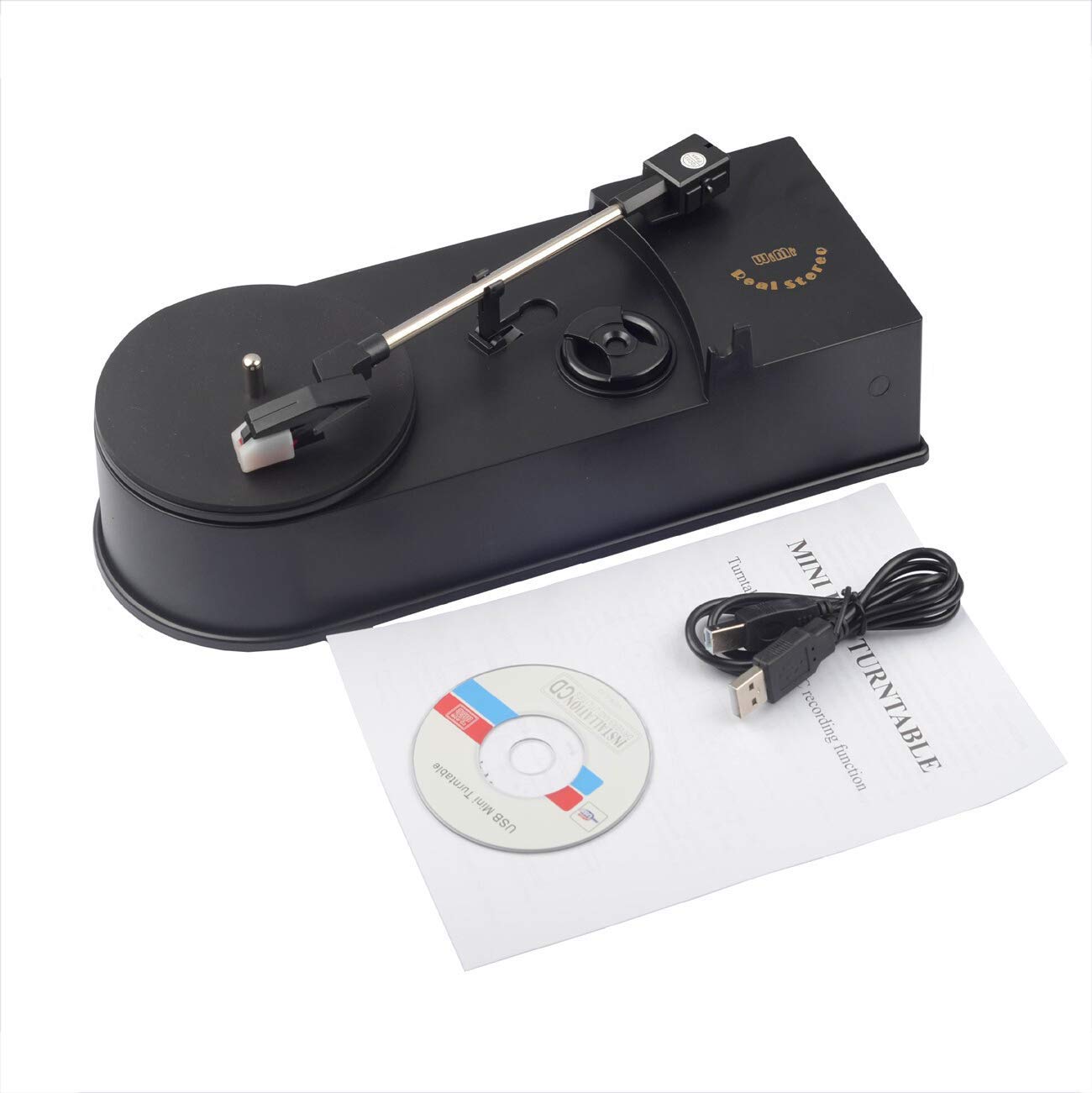Giradischi Bluetooth con controllo a doppia velocità per riproduzione in vinile