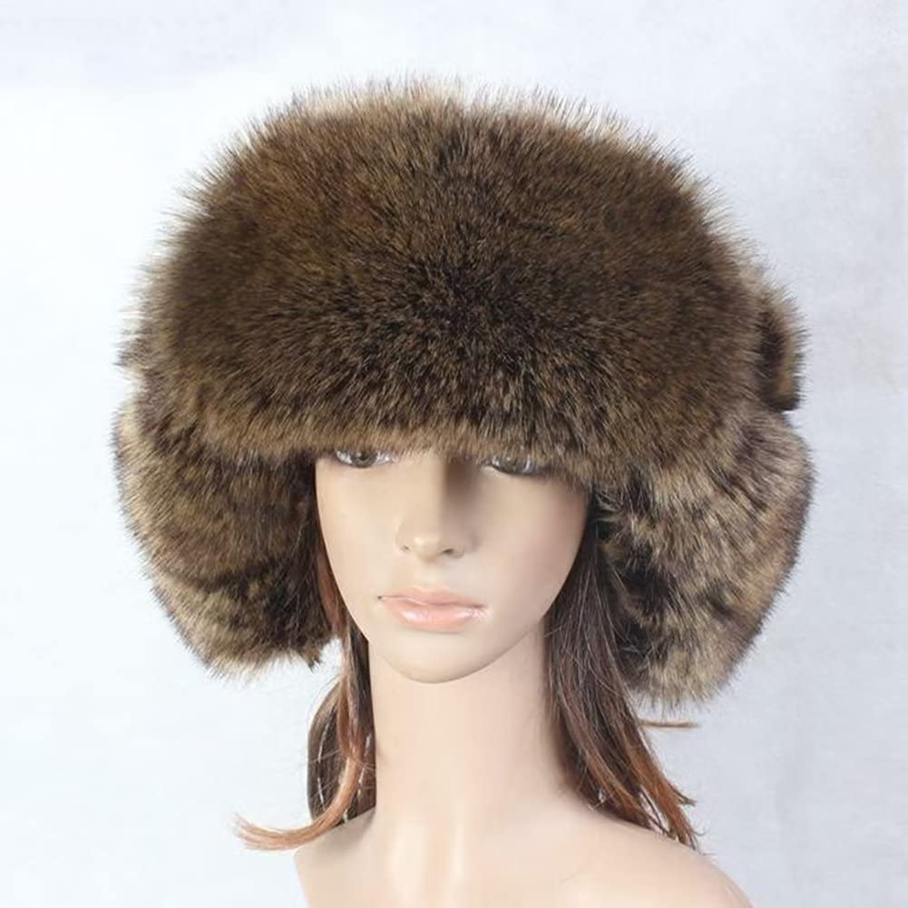Uomo Donna Cappello da Aviatore Berretto Antivento Invernale Caldo Cappello da Pelliccia Sintetica con Paraorecchie