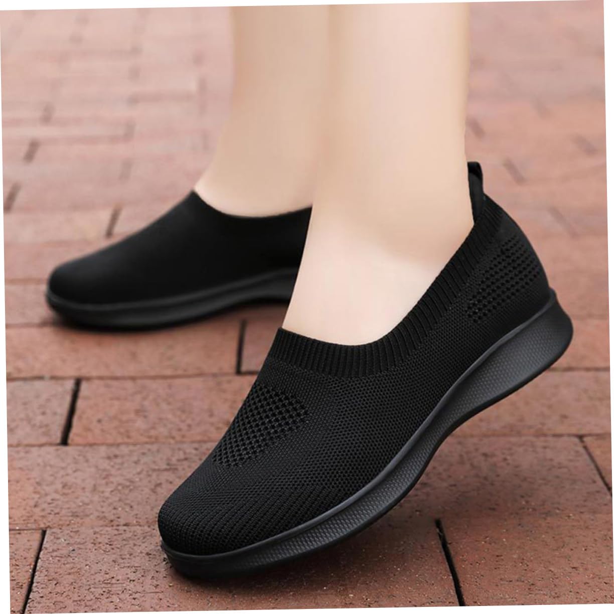 Zapatos De Madre Zapatos para Caminar Mujer Caminando Zapatos De Mujer para Caminar Apoyo Zapatos Femeninos Zapatillas De Malla Negro