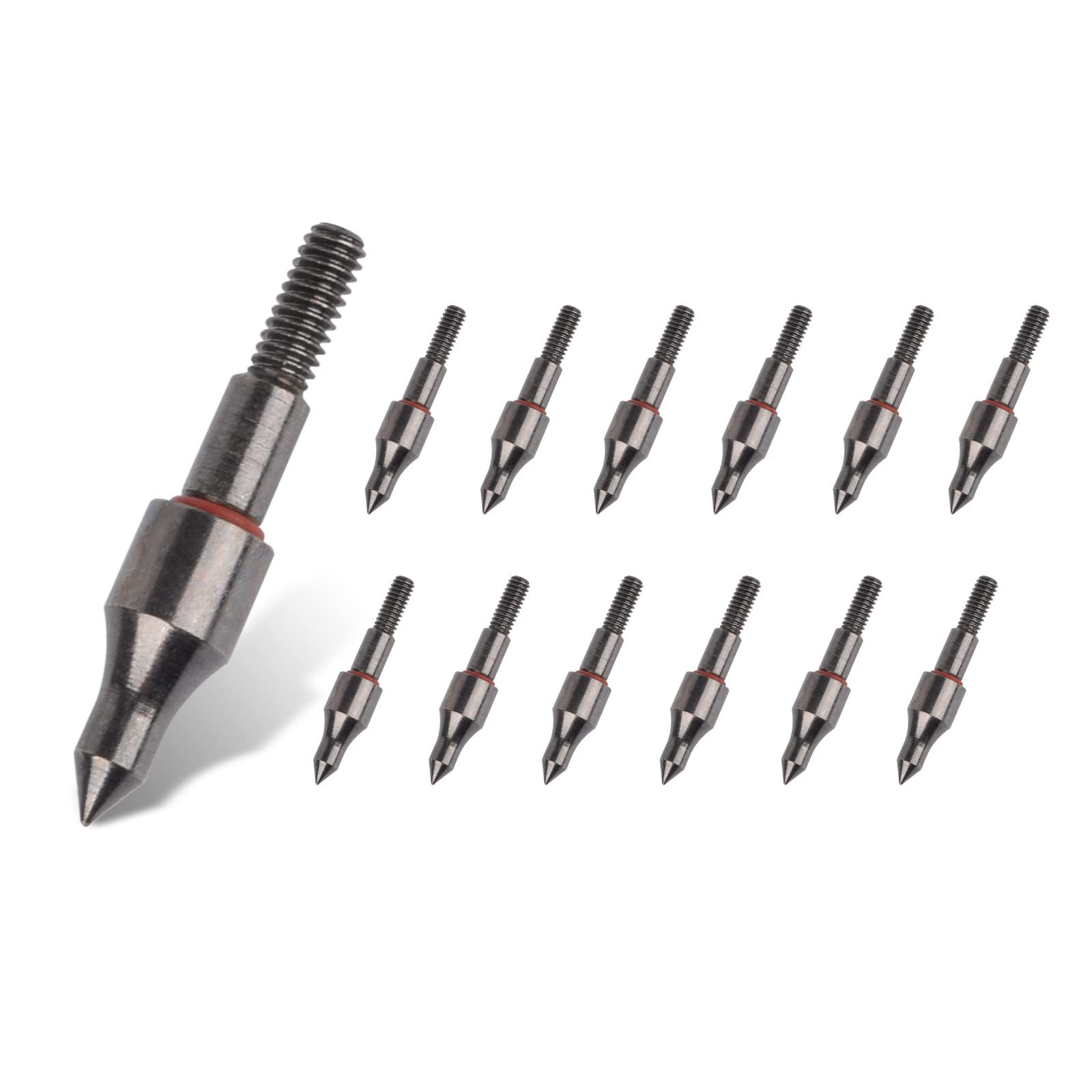 12pcs 100grn Schwarze Schraube in Praxis Breitspitzen Pfeilspitzen, Bogenschießen Bullet Field Punkte, kleine Spiel Armbrüste Compound Bögen Pfeil Tipps für Targeting üben Jagd schwarz