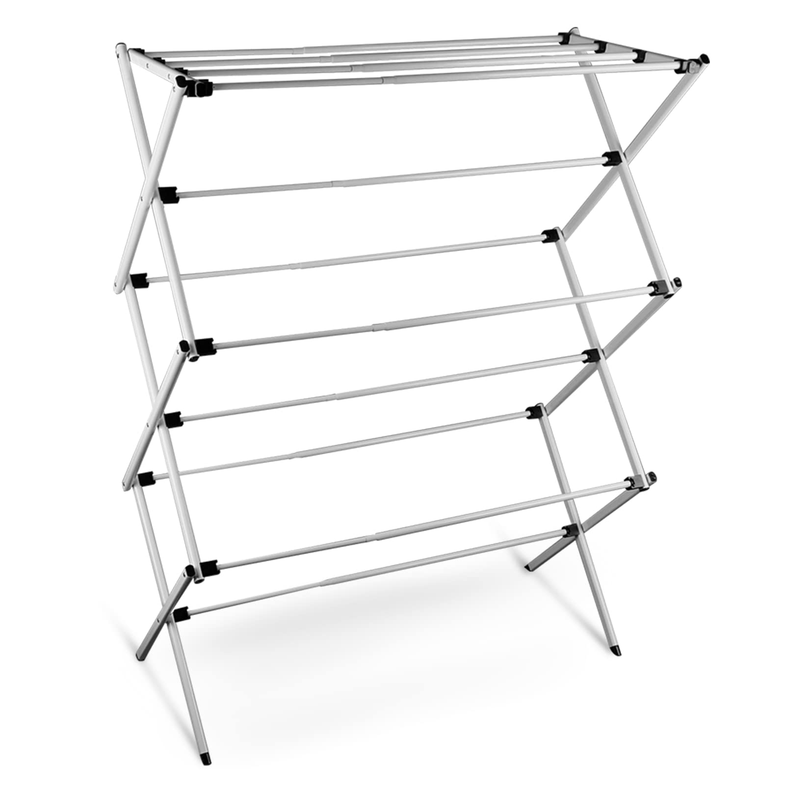 Buy Clothes Drying Rack Folding Indoor, 3Tier Extendable Clothing