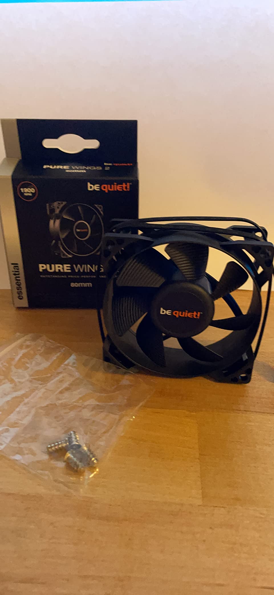 Ventilador CPU Be Quiet! Pure Wings 2 80mm - PWM, 1900RPM, Súper Silencioso (18.2 DB)