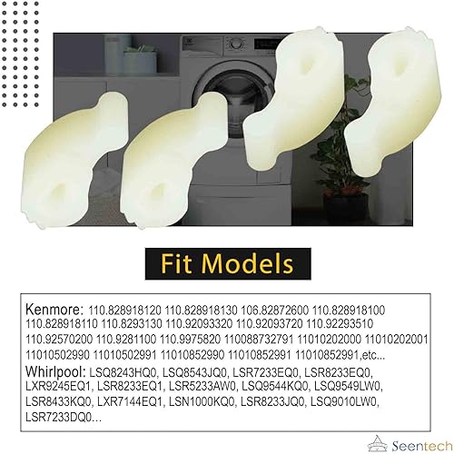 Miniatura 3 de Seentech Lifetime 80040 - Perros agitadores para lavadoras Whirlpool y Kenmore, reemplaza: 285612 AP3119063, 285770, 3366877, 387091, 80040VP,